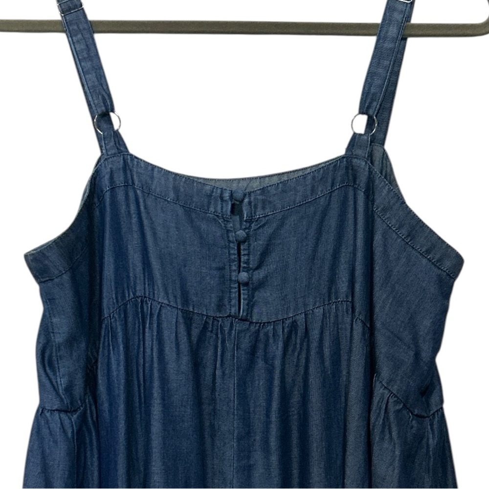 NATURAL LIFE Navy Blue Maxi Sundress with Side Slit - Picture 9 of 11